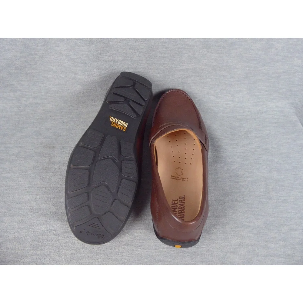 Samuel Hubbard Free Spirit Penny Loafers Mens 9.5W Brown Leather Shoes